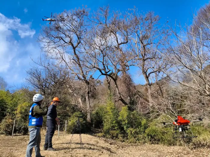 山梨県扇山林野火災対応イメージ3